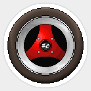 Pixelart 3 Spoke Wheel Sticker